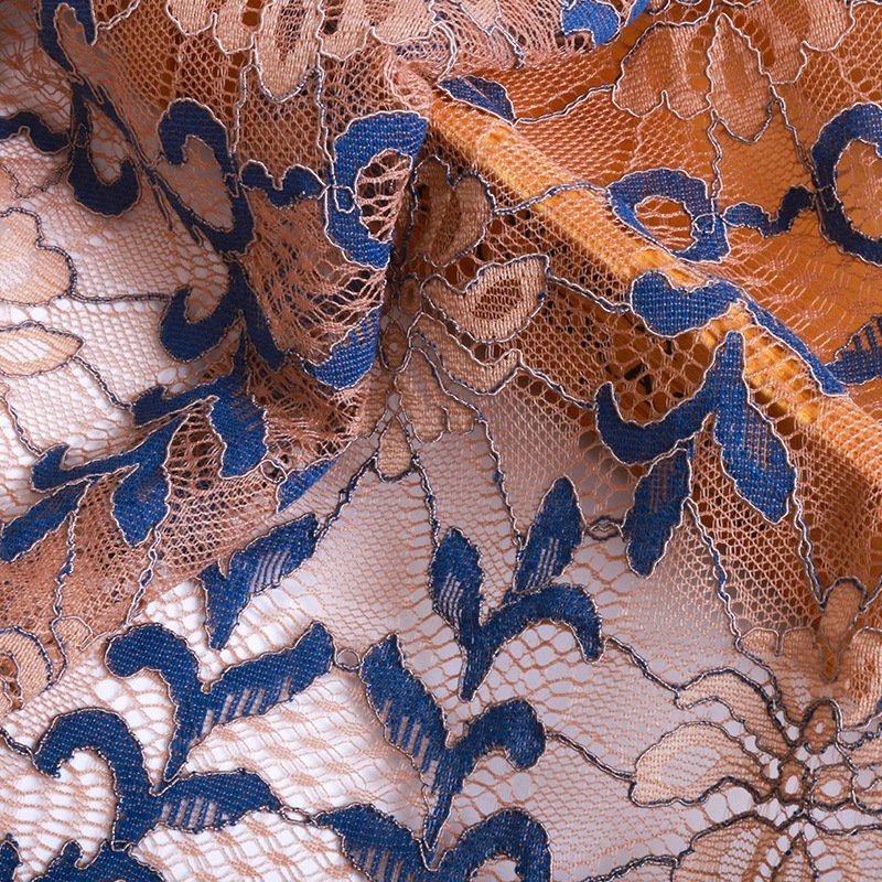 Cutwork Bridal Evening Polyester Lace Fabric for Women's Wear Wholesal 5